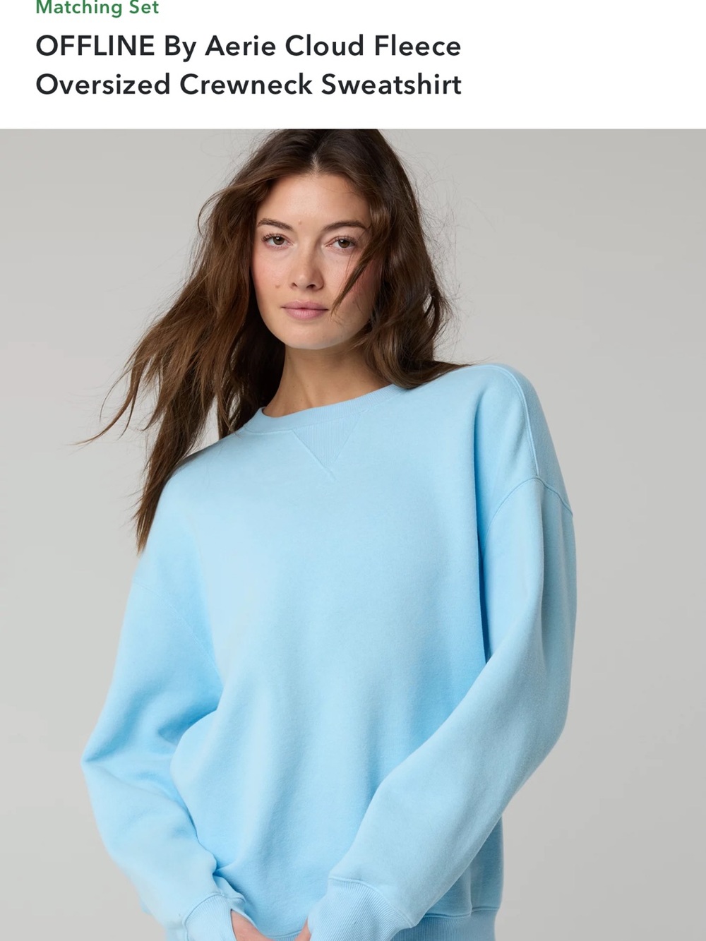 OFFLINE by Aerie Cloud Fleece Oversized Crewneck Sweatshirt